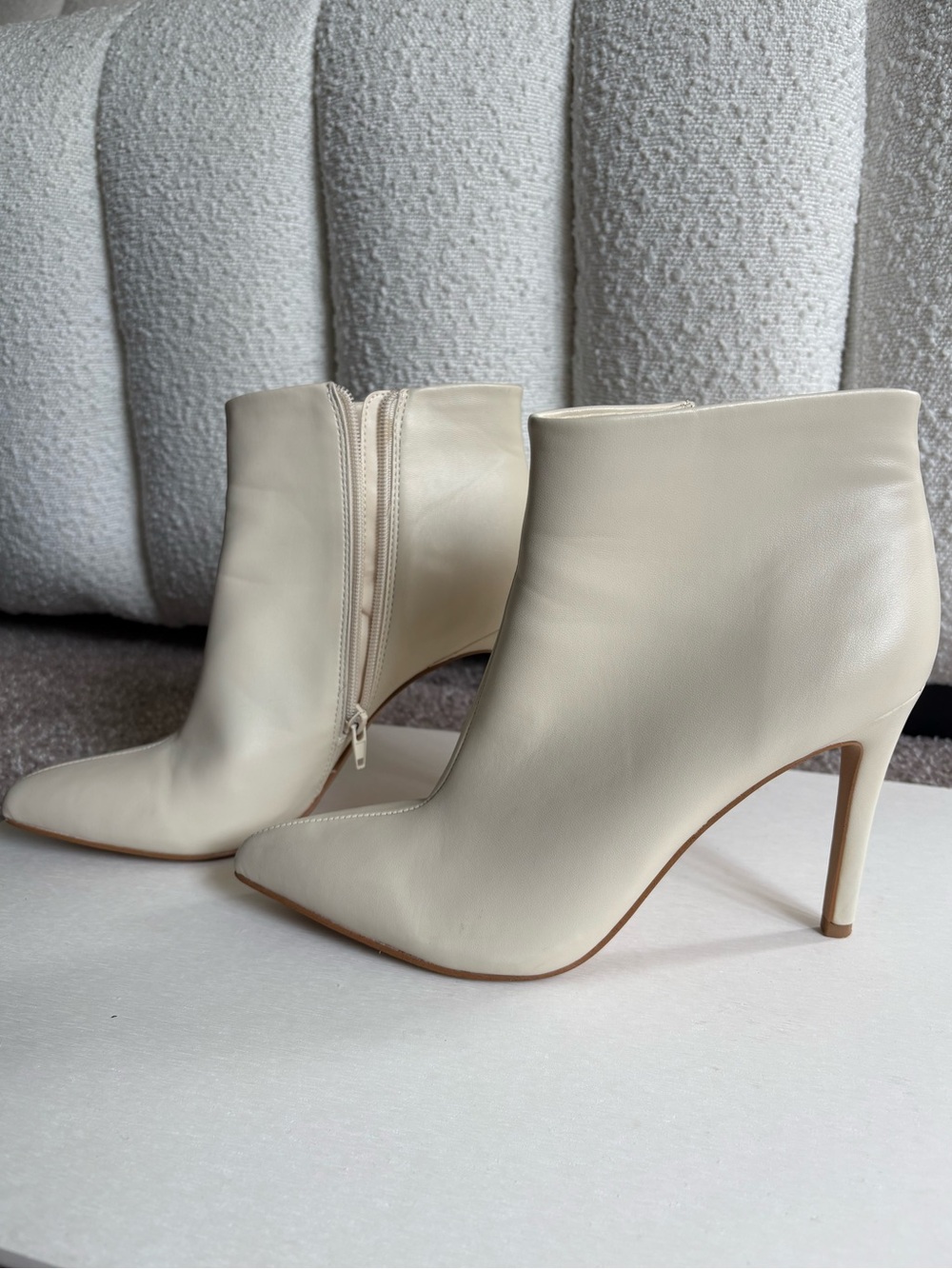 BCBGeneration Ivory Pointed Toe Stiletto Ankle Boots - Picture 5 of 9
